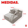 thumbnail image 2 of UTILIA Sillón para Interior, Asiento Profundo Tapizado en Tela de Pana Suave, Diseño Acolchado Envolvente, Espuma de Alta Densidad y Base Antideslizante de Gran Firmeza, Uso Diario, Beige, 2 of 8