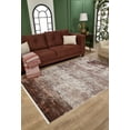 thumbnail image 2 of Kerec Brown Modern Polyester Area Rugs for Living Room Washable Rugs Boho Moroccan Area Rug Soft Geometric Bohemian Carpet Distressed Indoor Rug for Bedroom Dining Room Office Nonslip Rug, 2 of 9