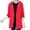 Red, variant on IROINNID Women's Winter Warm Jacket Solid Color Long Sleeve Warm Pocket Quilted Coat Jacket Winter Zipper Outerwear, Blue