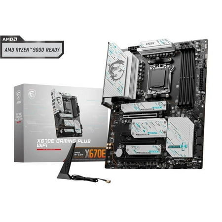 MSI X670E Gaming Plus WiFi AM5 DDR5 ATX Desktop Motherboard X670EGAMPLUSWIFI