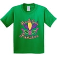 thumbnail image 3 of Inktastic Mardi Gras Princess Youth T-Shirt, 3 of 5