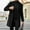 Black, variant on HAXMNOU Men Wool Coat Winter Trench Coats Long Sleeve Button Up Jacket Outwear Overcoat&nbsp; XXL