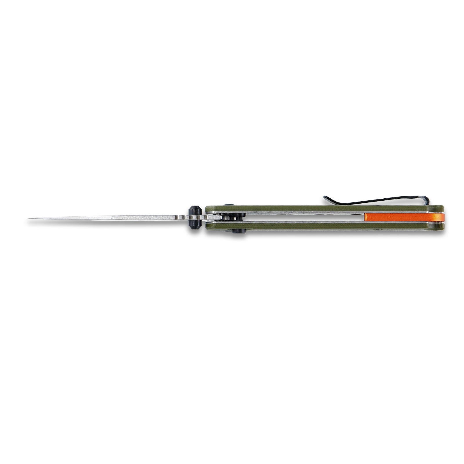 Ozark Trail 7.5 inch Button Lock Knife 3.25" 12C27 Blade Dual Clip G10 Handle Lanyard Hole