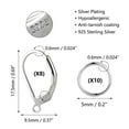 thumbnail image 3 of Lancharmed Silver Plated Hypoallergenic Earrings,Ear Hooks 8 Jump Rings 10Pcs Earring New Year Gifts, 3 of 7
