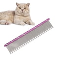 thumbnail image 3 of Pet Steel Combs, Static Stainless Steel Cat Comb with Comfortable Non Slip Handle Two Different Density Wire Teeth to Open Tangled Hair and Make Hair Fluffy, 3 of 7