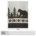 thumbnail image 4 of ARISTURING LazyOne Soft Polyester Sherpa Throw Blanket, Plaid and Animal Designs, One Size, Warm, Cozy (Bear Fair Isle), 4 of 6