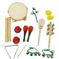 thumbnail image 1 of Instrumentos Musicales De Percusión, Tambor De Mano, Pandereta, Maracas, Huevo De Arena Y Triángulo ños Educación Gloria Sand Egg Hammer Castañuelas, 1 of 9