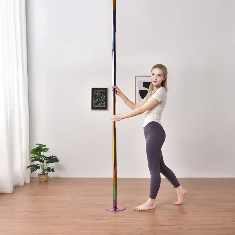 Yescom 12 FT Stripper Pole Spinning Static Dancing Pole Kit with Extensions  for Fitness Party Club Dance Exercise Home Gym , Colorful
