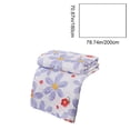 thumbnail image 3 of Linnome Fresh Flowers Printed Summer Quilt Washed Cotton Soft Breathable Machine Washable for Spring Fall 70.9x78.7in Multicolor#03, 3 of 6