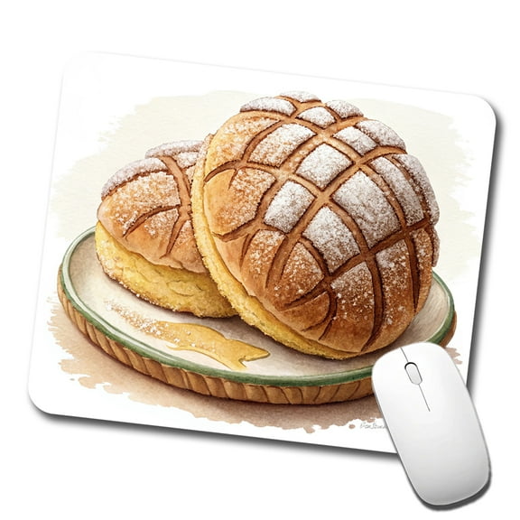 Conchas Pastry Mexican Sweet Bread Mouse Pad Low Profile Gaming Mat