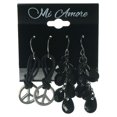 thumbnail image 2 of Multiple Earrings Set With Black Accents Silver-Tone, 2 of 2