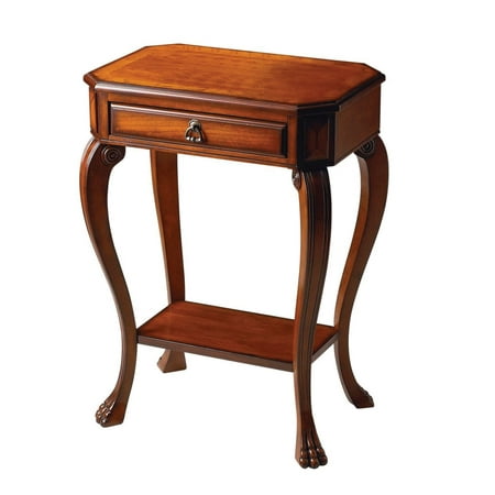 Ash Console - Offex Traditional Rectangular Olive Ash Burl Console Table - Medium Brown