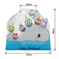 thumbnail image 2 of PKQWTM Birthday Card Cute Cartoon Whale Five Owls Rainbow Nursing Cover Baby Breastfeeding Infant Feeding Cover Baby Car Seat Cover, 2 of 2