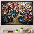 thumbnail image 2 of Designart "Orchid Haven Colorful Golden Branches I" Extra Large Landscapes Framed Wall Art - Country Colorful Tree Entryway Framed Wall Art Print, 2 of 7