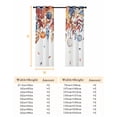 thumbnail image 6 of Fsddascl Blue Pumpkins Fall Blackout Curtains for Bedroom/Living Room, Thermal Insulated Kitchen Curtains, Eucalyptus Thanksgiving Country Leaves Grommet Darkening Window Treatment Drapes 42"x63"x2, 6 of 6