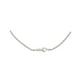 thumbnail image 2 of Bella by Thorne Long Croc Closure Adult Rope Chain, Silver, (Unisex), 2 of 8