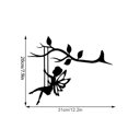 thumbnail image 2 of Adorno De Rama De Hada, Silueta De Hada Oscilante De Metal Inoxidable, Decoración Colgante Para Jardín Al Aire Libre, 2 of 8