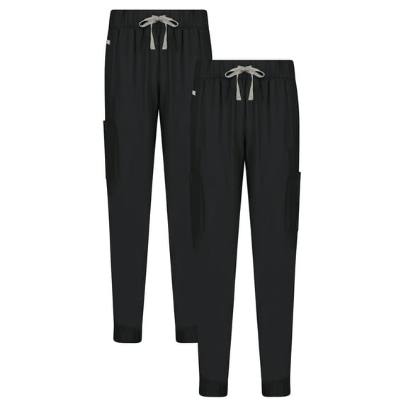 Hanes ComfortFit Stretch Women's Scrub Joggers, 2- Pack