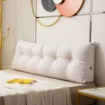 thumbnail image 1 of Home Textiles Washable Removable Triangle Filling Cushion Headboard Bedroom Sofa Bed Back Support Pillow Tatami Lumbar Backrest, 1 of 5