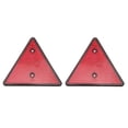 thumbnail image 4 of Reflector rojo, 2 piezas, reflector rojo para camión, suministros para automóviles, reflector de marcador triangular, rendimiento de alta gama, 4 of 9