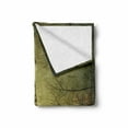 thumbnail image 2 of Eiffel Tower Soft Flannel Fleece Blanket, Fall Season of Falling Leaves from Tree Branches Theme Paris City Picture, Cozy Plush for Indoor and Outdoor Use, 50" x 70", Sepia and Green, by Ambesonne, 2 of 6