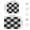 thumbnail image 4 of Iauyy Dish Drying Mat for Kitchen Counter, Super Absorbent & Hanging 16x18 / 18x24 Inch (S/M) Checkered One-piece, 4 of 8