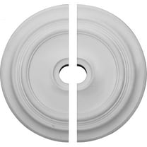 24 3/8"OD x 3 1/2"ID x 1 1/2"P Traditional Ceiling Medallion, Two Piece (Fits Canopies up to 5 1/2")