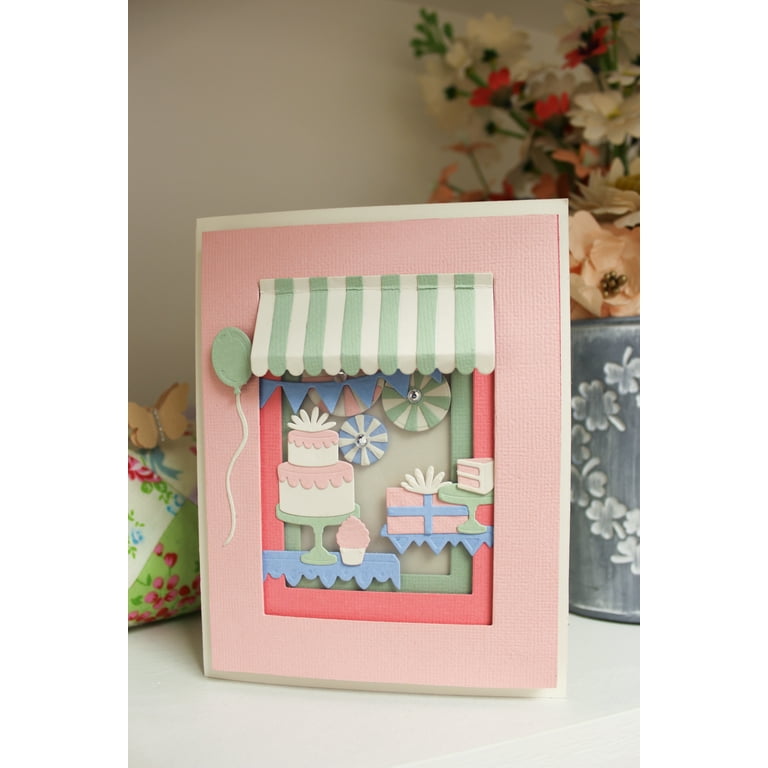 Sizzix Set di Fustelle Thinlits Shadow Box Giungla