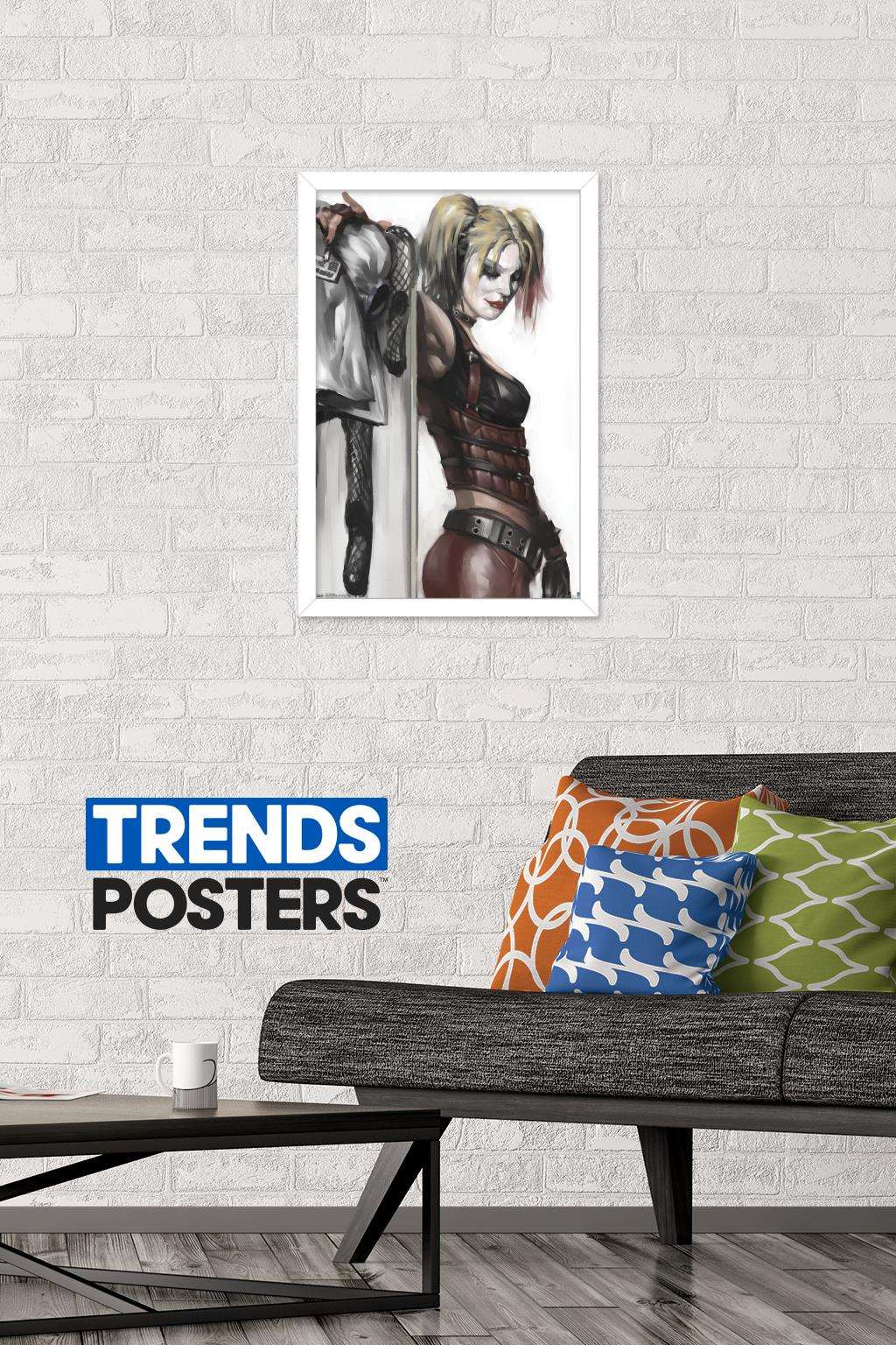 DC Comics - Harley Quinn Wall Poster, 14.725" x 22.375", Framed