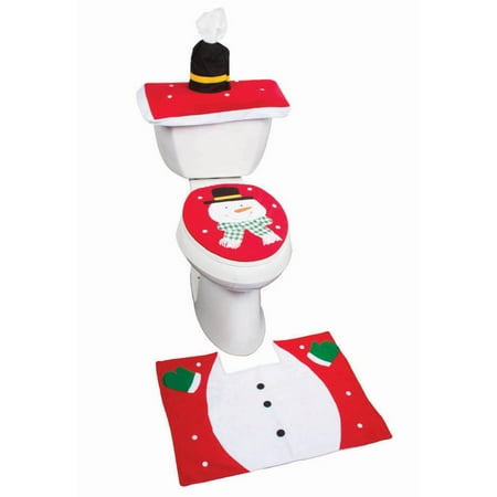 Imperial Home Holiday Themed Snowman Christmas Bathroom ...