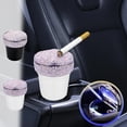 thumbnail image 6 of Nilvkv Diamond-encrusted Car Ashtray with Personality Cover & LED Lighting Universal Fit for Cup Holder, Car Accessories, 6 of 6