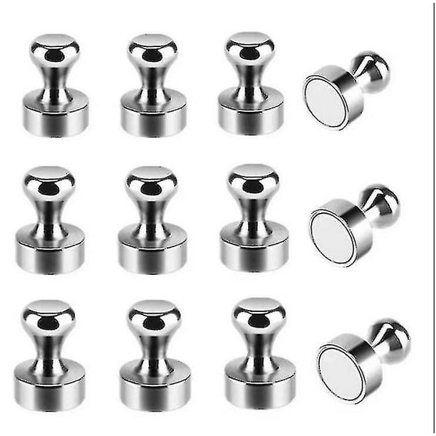 30 imanes de metal con pasador magnético, imanes prácticos para el frigorífico, perfectos Para imanes de pizarra, imanes de oficina, imanes de mapa