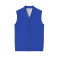 thumbnail image 5 of Men's Sweater Vest V-Neck Sleeveless Knitted Cardigan Big and Tall Solid Color Sweater Vest, 5 of 7