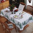 thumbnail image 6 of HongHeng Christmas Tablecloth 59 x 70 Inch, Christmas Decorations for Home Xmas Tree Decor Merry Christmas Table Cover Winter Holiday Scallop Edge Table Cloth Party Table Decorations, 6 of 6