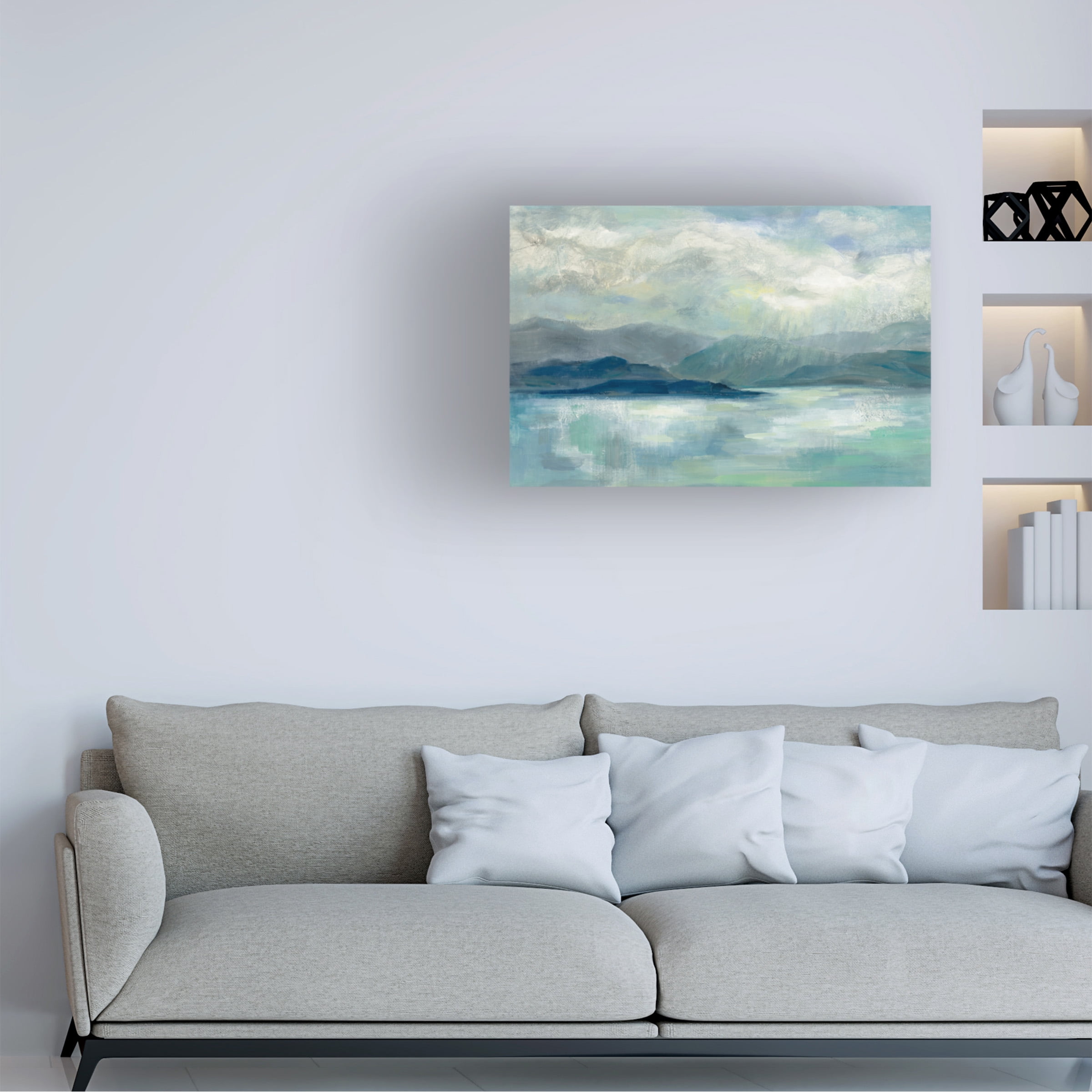 Trademark Fine Art Silvia Vassileva Early Sunrise Abstract Canvas Wall Art - 30x47