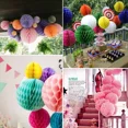 thumbnail image 5 of Craft Paper Honeycomb Balls Lantern Ball Anniversary Engagement Wedding Birthday Party Decoration Shopping Mall Event Pendant, 5 of 5