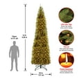 thumbnail image 2 of National Tree Company Artificial Pre-Lit Slim Christmas Tree, Green, Kingswood Fir, Clear Lights, Includes Stand, 14 Feet, 2 of 4