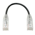 thumbnail image 2 of Tripp Lite Cat6 Gigabit Snagless Mlded Slim Utp Patch Cable Rj45 Black 8in - Patch Cable - Rj-45 (m) To Rj-45 (m) - 8 In - Utp - Cat 6 - Mlded, Snagless, Stranded - Black, 2 of 4