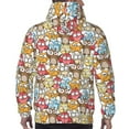 thumbnail image 7 of Lsque Cartoon Owls 1 Pattern Casual Men's Hoodie,Hooded Sweatshirt with Kangaroo Pocket,Pullover Hoodie-Small, 7 of 7