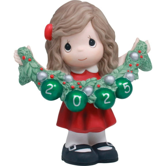 Precious Moments Deck The Halls 2025 Dated Girl Figurine, 1 Each