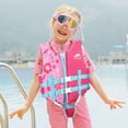 thumbnail image 2 of Gogokids Kids Life Jacket, Swim Vest Toddler Flotation Swimming Aid with Adjustable Safety Strap Bouyancy Swimwear,S,Red Flower, 2 of 8