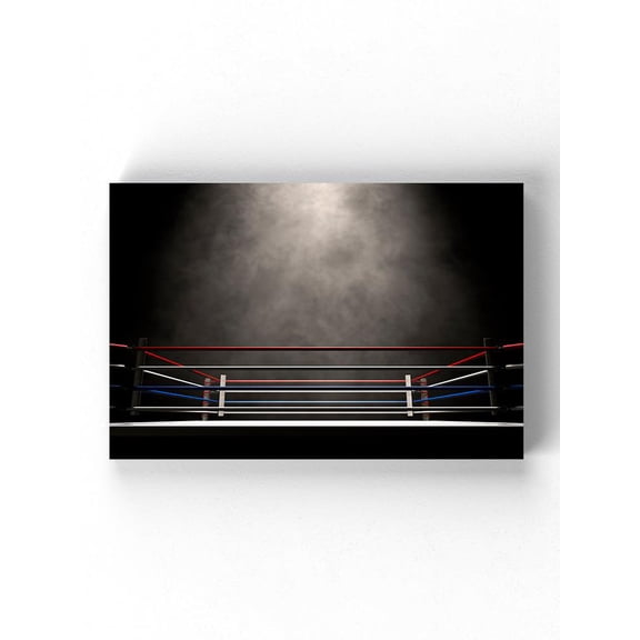Boxing Ring In The Dark Wrapped Canvas  -Image by Shutterstock,