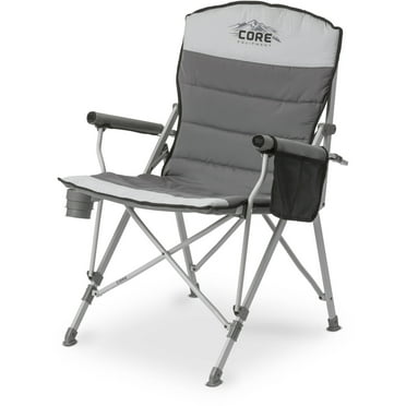Kamp-Rite Folding Padded Outdoor Camping Chair with Cupholder 