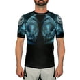thumbnail image 2 of Raven Fightwear Men's The Great Old One Cthulhu Short Sleeve Rash Guard MMA BJJ Black, 2 of 3