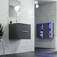 thumbnail image 5 of Eviva Galsaky 24" Grey Modern Bathroom Vanity Wall Mount with White Integrated Porcelain Sink, 5 of 7