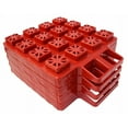 thumbnail image 1 of Valterra Leveling Block A10-0916 Stackers; Use to Level RV While Parked; Interlocking Blocks; Safe Up To 40000 Pound Gross Vehicle Weight; Red; Plastic; Set of 4; With Self Fastening Strap For Storage, 1 of 7