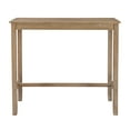 thumbnail image 2 of Linon Claridge Wood Bar Height Pub Table, 42" Tall, Distressed Acacia Brown Finish, 2 of 13