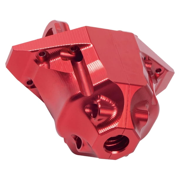 Eje trasero de aleación de aluminio para UDR :7 reemplazo DIY Caja de engranajes roja Zulema eje trasero delantero del coche rc