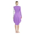 thumbnail image 2 of Lejafay Womens Long Sleeve Liturgical Worship Dance Dresses Purple M, 2 of 7