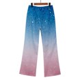 thumbnail image 7 of Delayuji Women's Casual Loose Wide Leg Pants Gradient Color White Point Printed With Pockets, 7 of 7